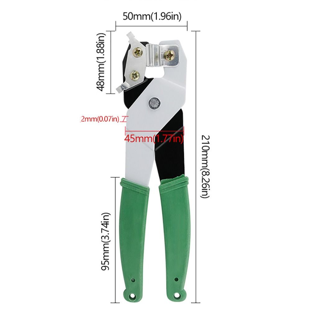 Alloy Steel Glass Cutter Hand Tools Green Tile Cutting Pliers Durable Ceramic Home Floor Nipper