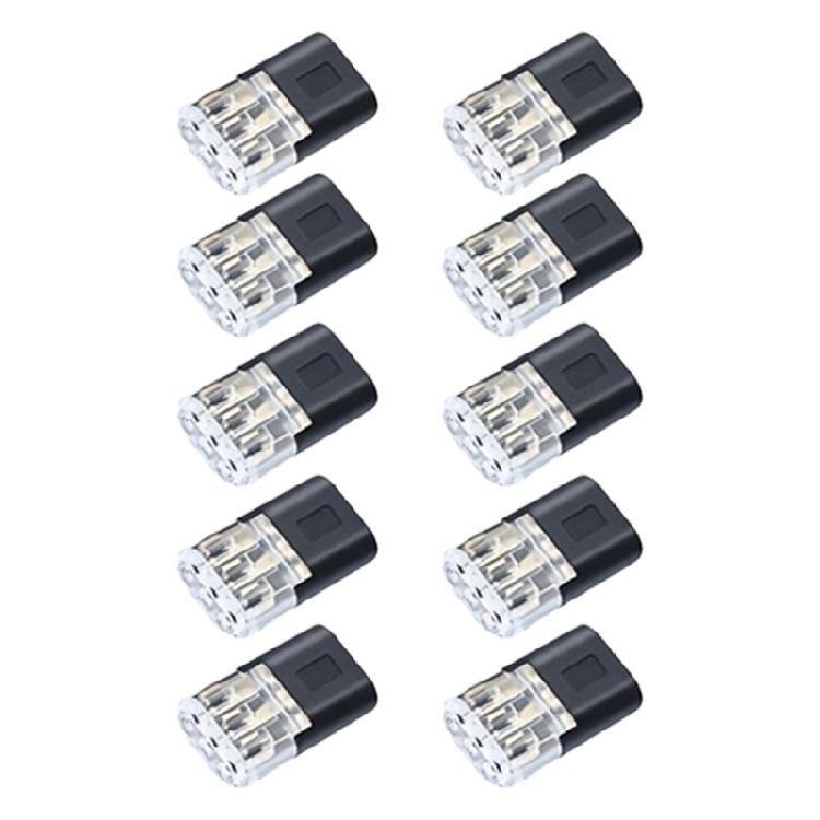 ABS Plastic LED Wire Connectors Easy Installation Terminals Block Connectors For 18-22AWG Electrical Cables