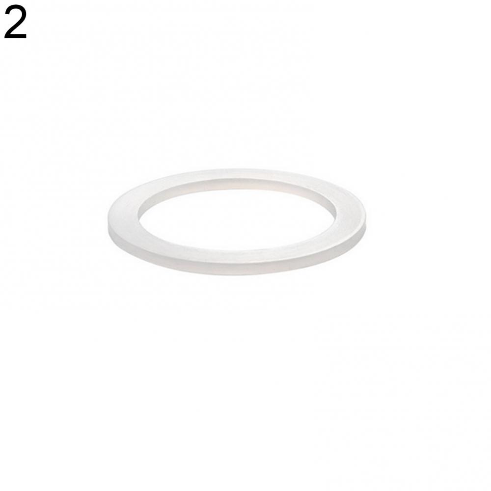 2Pcs Silicone Sealing Ring Spacer Flexible Washer Gasket Ring Replacement for Moka Pot Espresso Coffee Makers