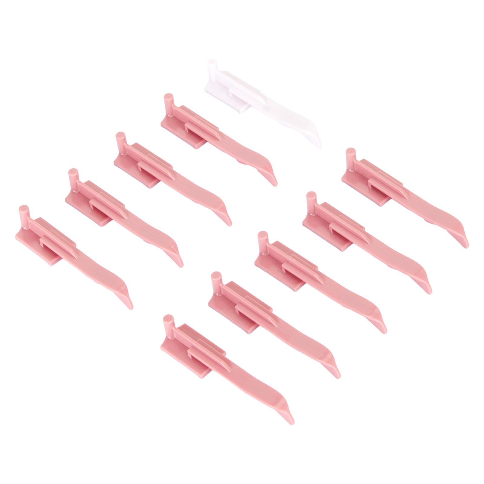 

10Pcs Knitting Machine Needles Durable Plastic Easy Operation Stable Knitting Hanging Needles for Repair Replacement