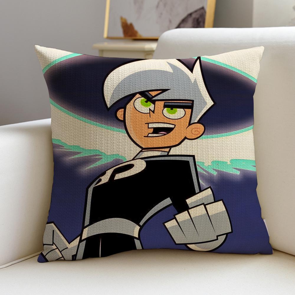 Ghostly DDanny PhantomS Cushion Cover Breathable and skinfriendly linen pillowcase square removable and washable cushion