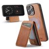 FIERRE SHANN 025 Style For iPhone 16 Pro Case Leather+TPU Detachable Card Slots Phone Cover