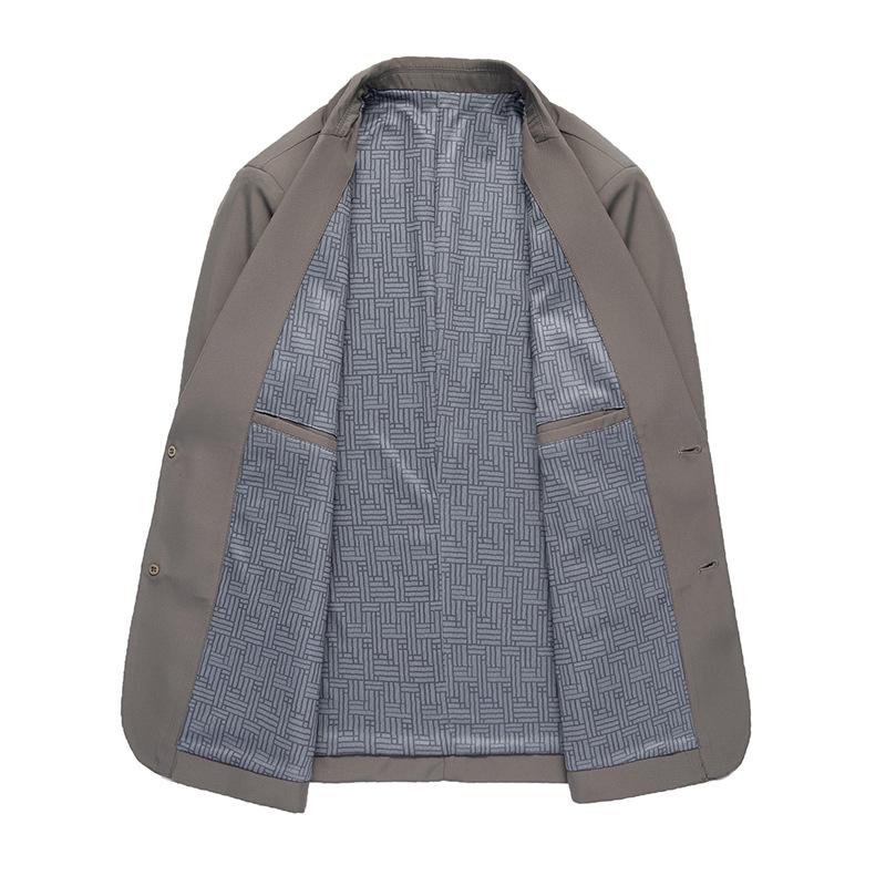 Men's Spring 2026 Korean Style Solid Color Single-Breasted Casual Suit Jacket
