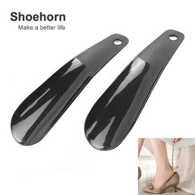 Calzador con forma de cuchara de plástico Flexible profesional de 16cm, herramienta para levantar zapatos en el hogar