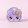 Cartoon Children Saving Box With Lock Coin Deposit Box Portable Cat Piggy Bank  Room