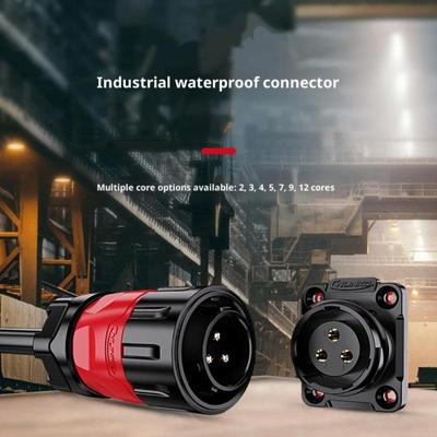 1 Set Automotive Accessories M20 2/3/4 Pin Cable Electronic Wire To Board PBT Plastic Panel Mount 20A Waterproof IP68 Connector