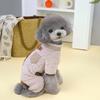 Pet Clothes Comfortable Dog Winter Jumpsuit with Zipper Design Easy To Wear Cat Jumpsuit Pet Supplies