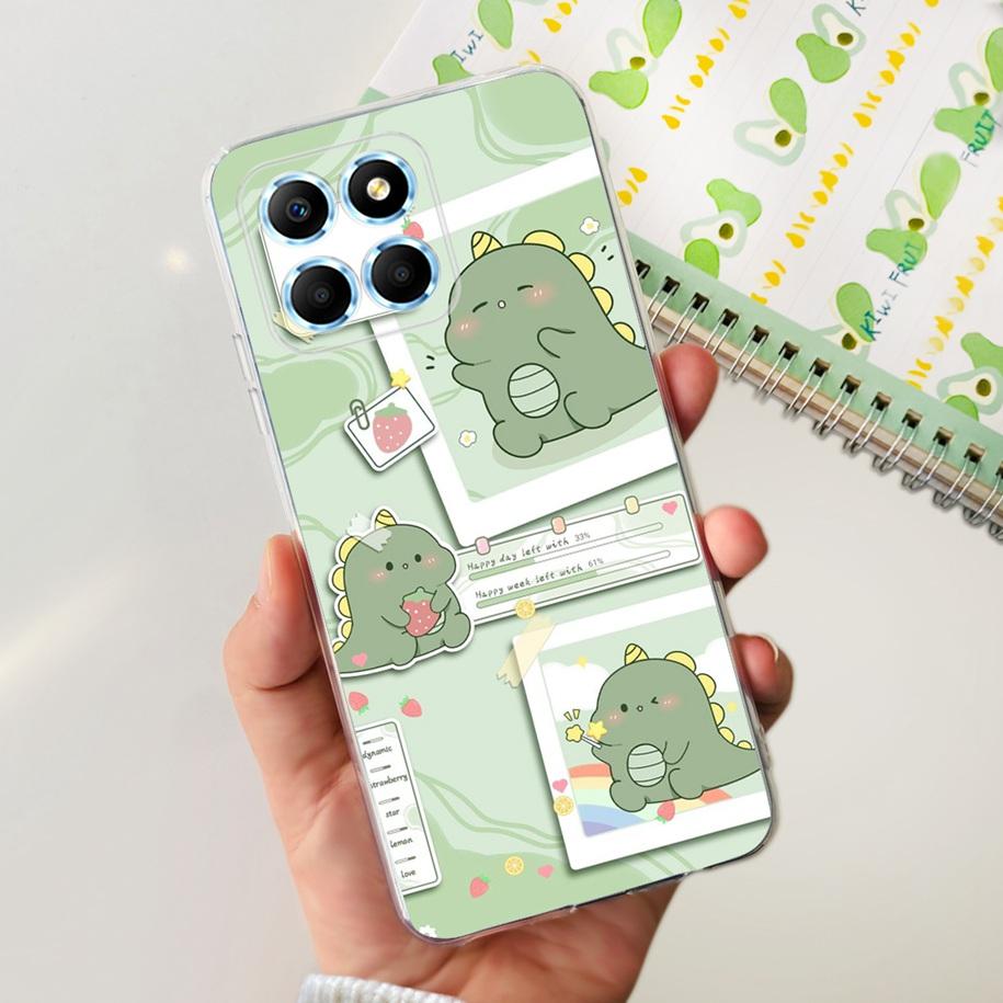 For Honor X6 5G Case VNE-LX1 VNE-LX2 VNE-LX3 Phone Cover Popular Flower Astronaut Soft Funda For Honor X8 TFY-LX1 HonorX8 Bumper
