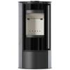 Wood Burning Steel Stove KRATKI ERIK Ø 150 5,5 kW Decorative Ceramics GRAY SATIN