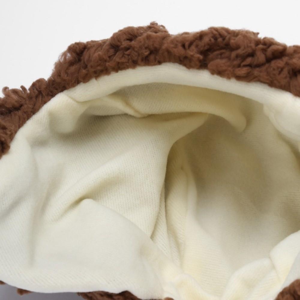 Lamb Fleece Kids Earmuffs Cap Plush Lined Bear Beanie Cap New Baby Cap