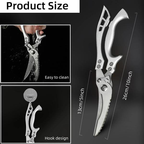 Chicken Bone Kitchen Scissors Kitchen Scissors Duck Fish Knife 4Cr13 Stainless Steel Scissors