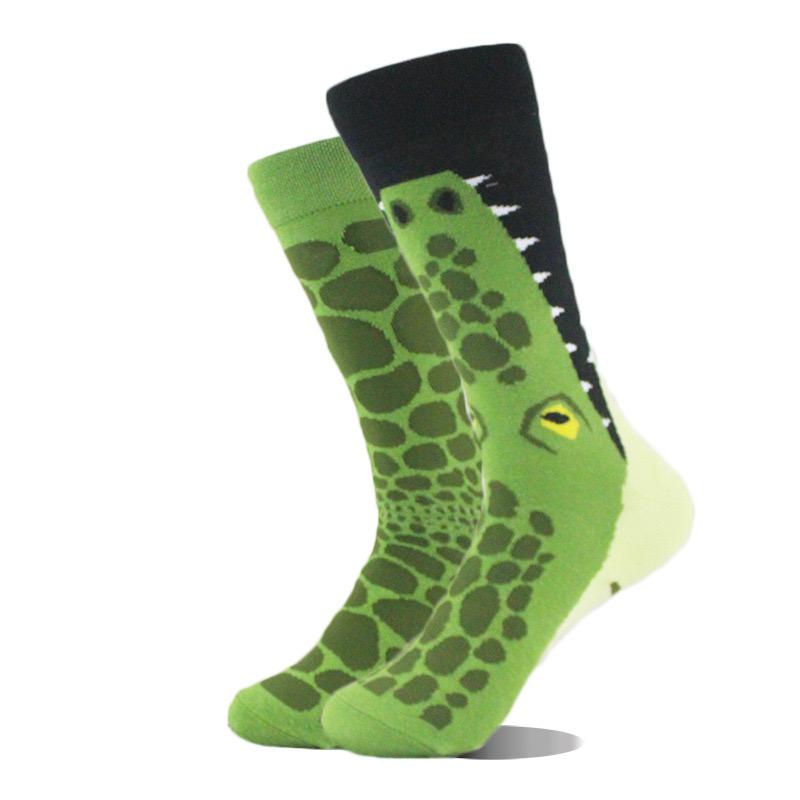 Chaussettes Nouvelle Mode Créatives Animal AB Asymétriques en Coton Personnalisées Populaires Street Jacquard Chaussettes Couple