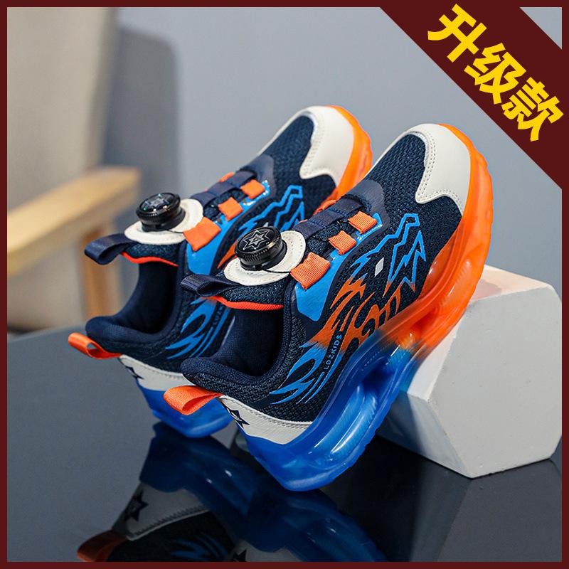 Boys shoes 2025 new children's autumn sports shoes medium and large children's leather waterproof running shoes children's casual shoes