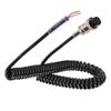 Radio Microphone Cable Replacement Female Hand Mic Cord with Prewired 4 Pin Connector for CB HAM Radio