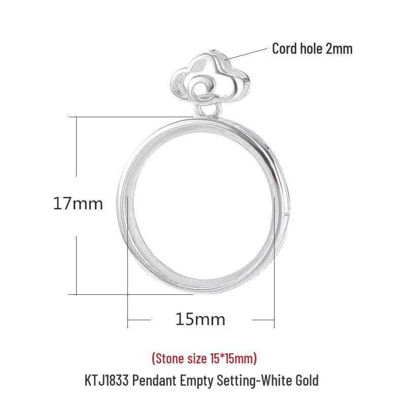 

925 Sterling Silver Sand Gold Pendant Setting for DIY Jasper Hetian Jade, Women s Ancient Craft Blank 925 Sterling Silver