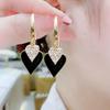 High Sense Korean Internet Celebrity Daily Stud Earrings New Love Ear Buckle Fashion Spade Earrings