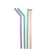 Food-Grade Silicone Reusable Straw Set, High-Temperature Resistant
