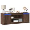 VidaXL TV Cabinet with LED Brown Oak 139.5x34x50cm Engineered Wood 852200
