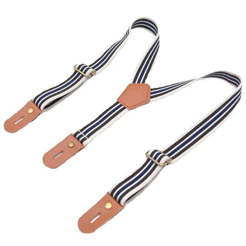 New Baby Buttons Suspenders Kid's Braces Elastic Adjustable Children Strap Tirantes Bretelles Width:2.5cm Length:65cm