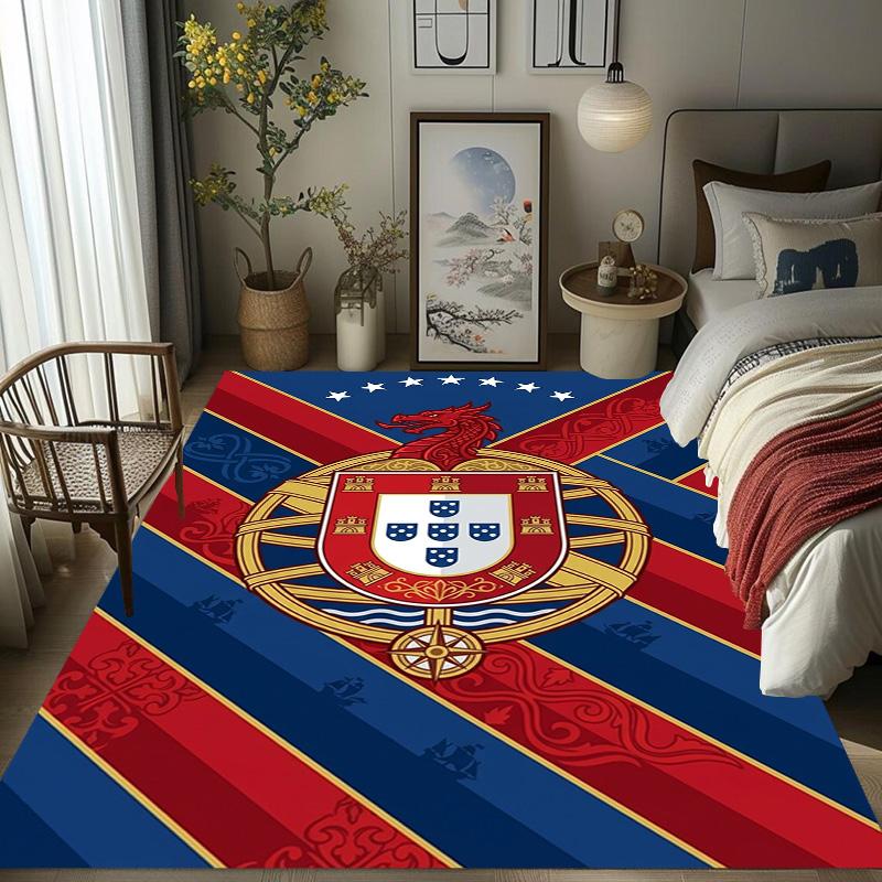 Royal Emblem Fabric carpet Living room and bedroom mats Doormat Art Christmas gifts Doormat