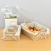 Woven Storage Bin Large Capacity Organiser Basket For Toy Cosmetics Jewelry Book Small Items Living Room Bedroom Dresser