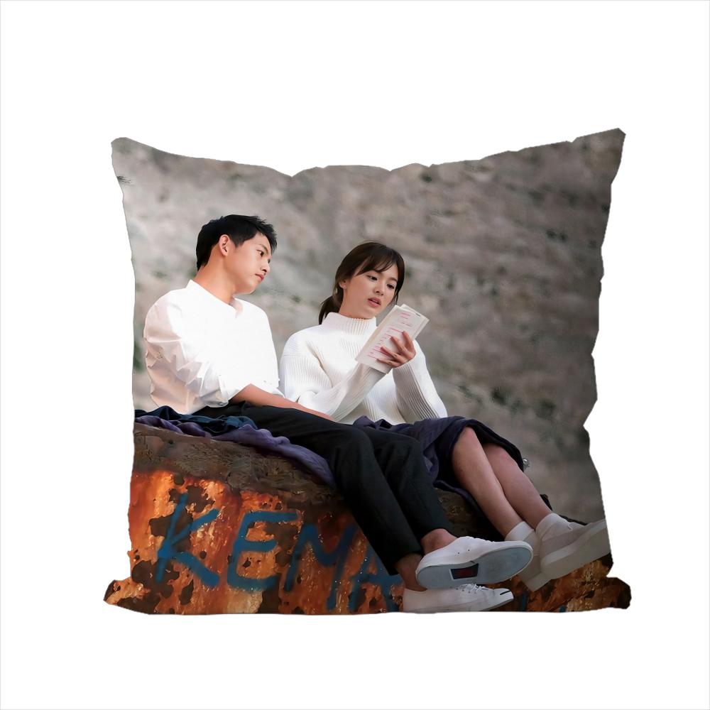 DDescendants Of The Sun Pillow Case For Car Sofa Decorative Home Doublesided Print Plush Square Throw Pillow Cushion Cover