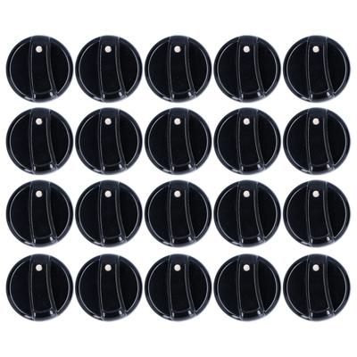 20KS 8mm Univerzální knoflík ovládání kuchyňského sporáku ABS pro plynový sporák, mikrovlnnou troubu, ohřívač vody