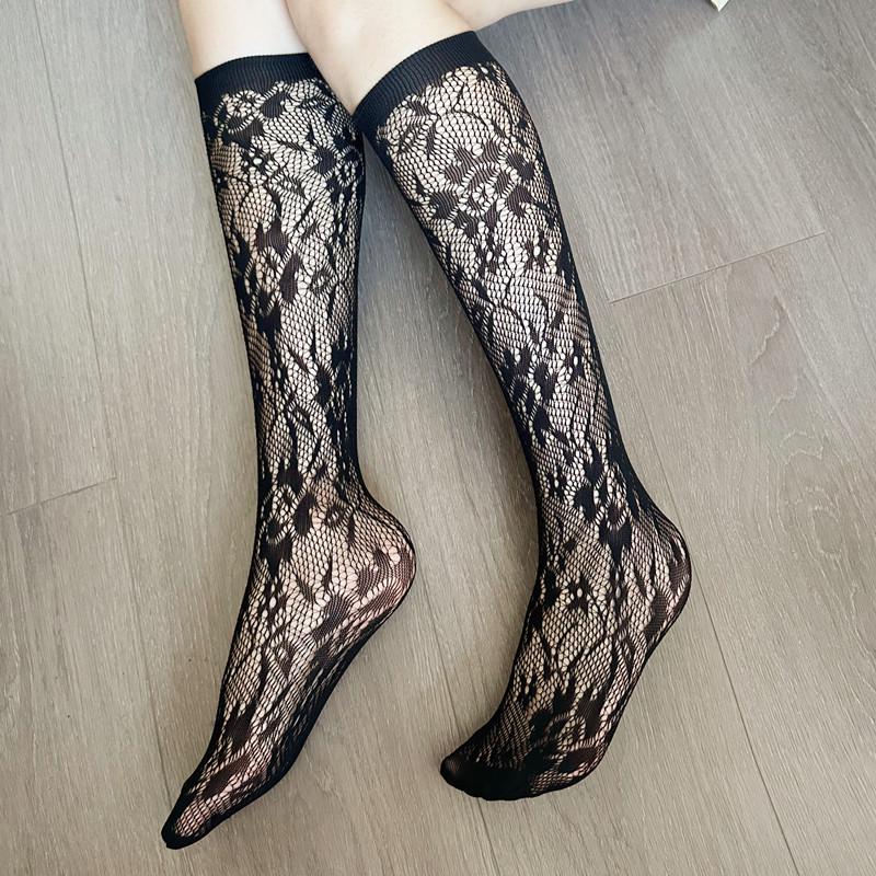 Women's Lolita Lace Mid-Length Breathable Socks for Spring & Summer