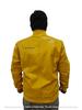 Stylische Gelbe Jacke Herren Bomber Biker Weiche Lammfell Lederjacke Handarbeit