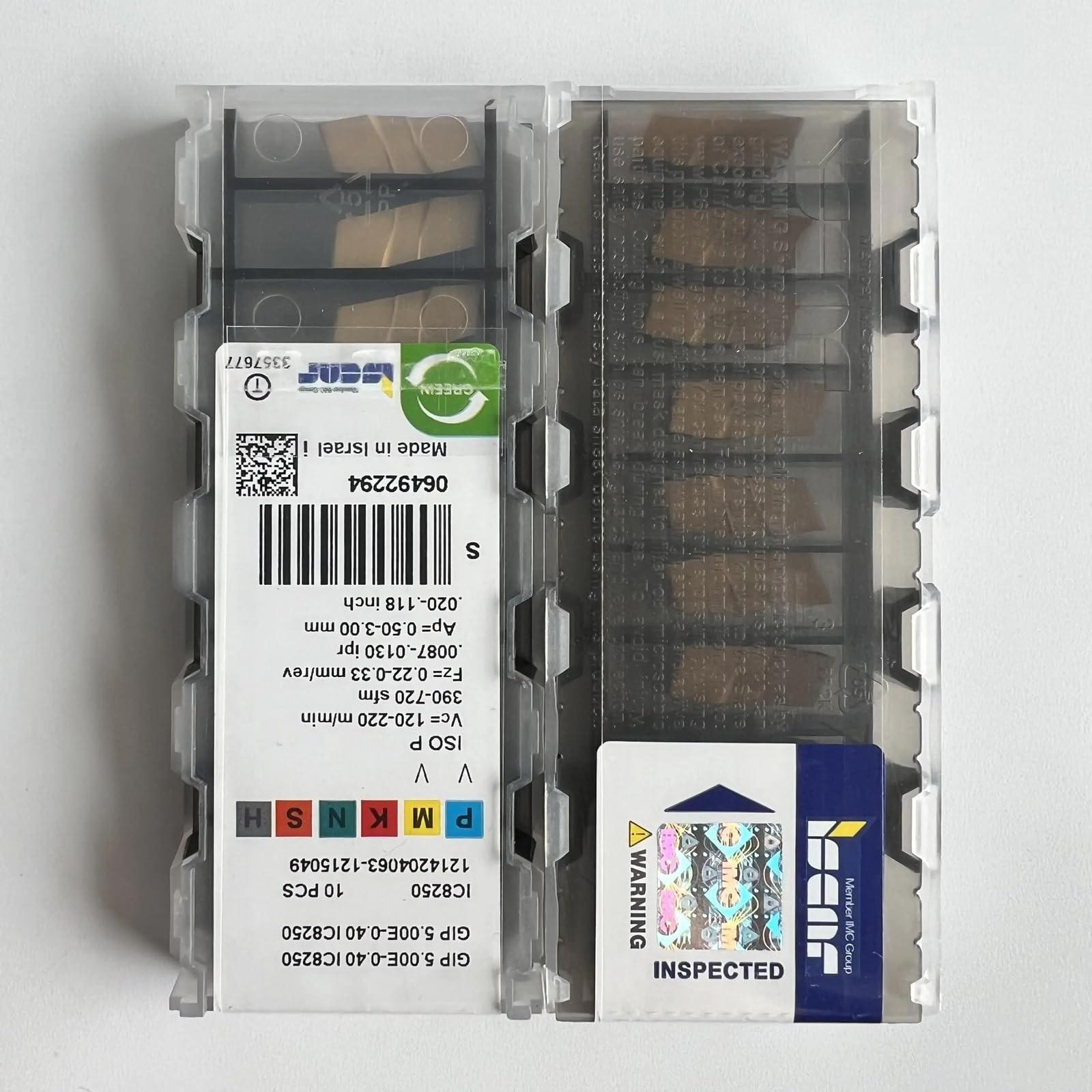 

GIP5.00E-0.40 IC8250 /Industrial indexable Carbide Inserts 10 Pcs