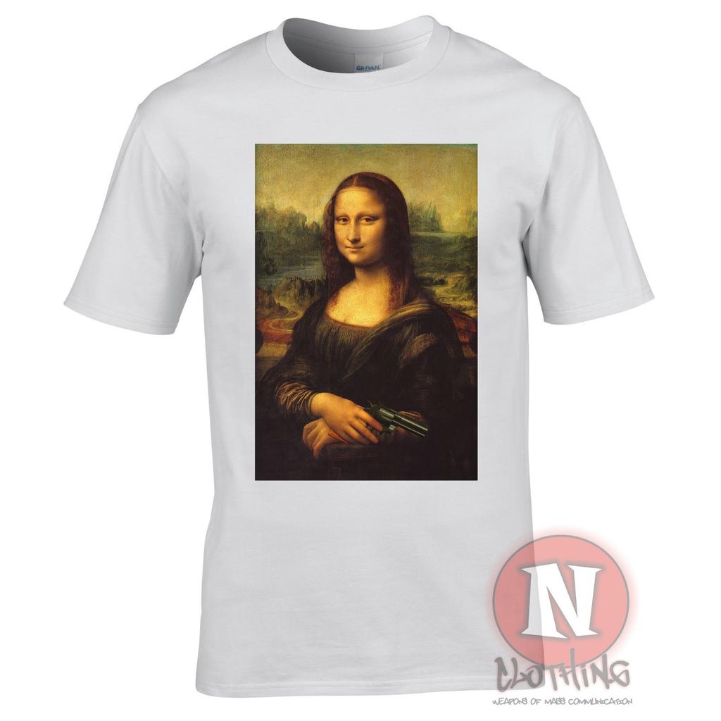 Mona Lisa TShirt Armed And Dangerous Aesthetic Y2k Alt Classic Art Tshirt