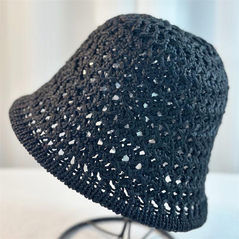 Chapeau seau creux d'été pour femmes, chapeau respirant, protection solaire, chapeau seau tendance, chapeau de voyage