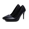 High heels women's 2025 spring, summer and autumn new stiletto design sense niche temperament socialite French black pointed single shoes