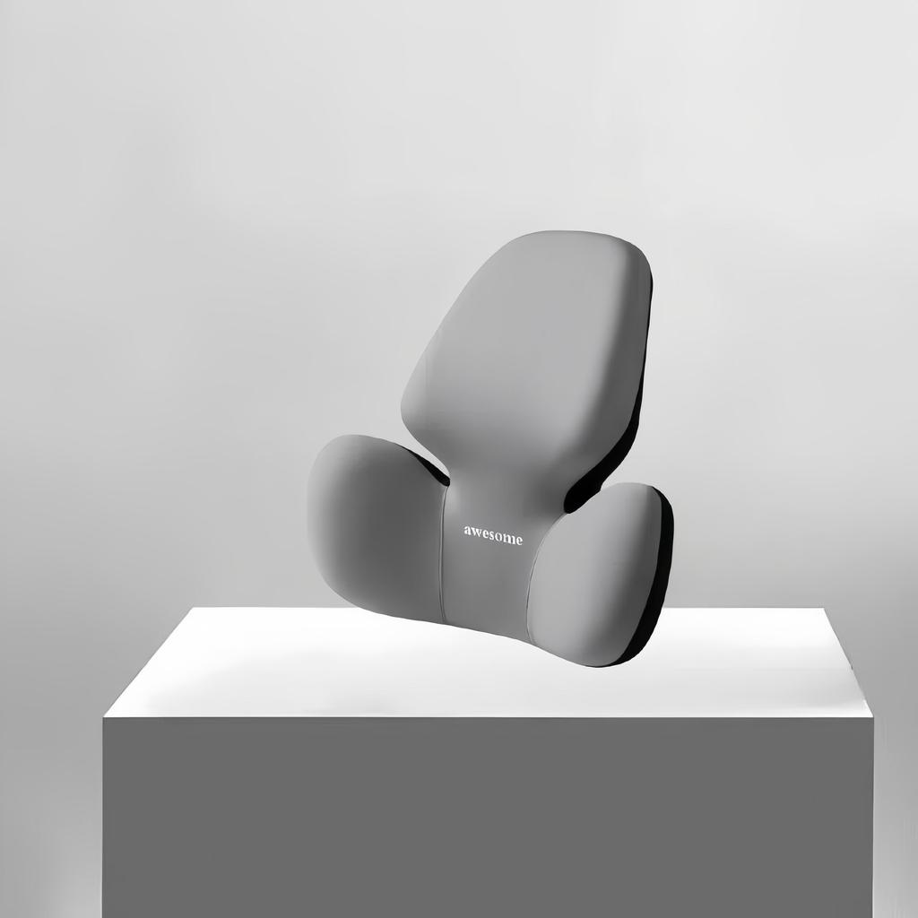 Car Headrest Relieves Neck Pain Headrest Seat Lumbar Cushion Removable Pillowcase Helps Relieve Fatigue Lumbar Support Cushion