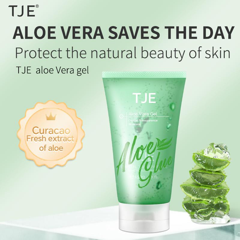 TJE Aloe Vera Gel 150g Feuchtigkeitsspendend, für zarte, zu Akne neigende und antiempfindliche Haut