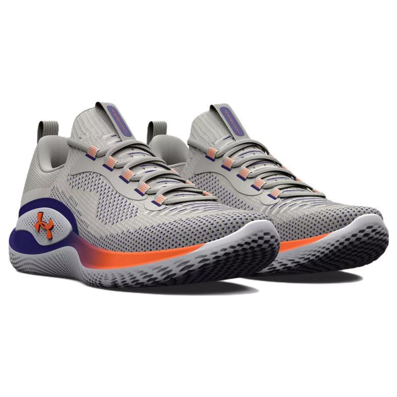 Under Armour Flow Dynamic 'Grey Blue Orange' Sneakers 3026106-101