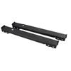 2PCS Appliance Roller Schwarz Ausziehbare Waschmaschine Dolly Halterung 16 Räder mit Bremse 661lbs