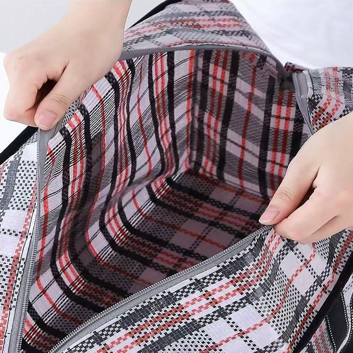 Large Capacity Woven Tote Bag for Students and Moving