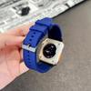Metal Head Silicone Band for Apple Watch Ultra 3 49mm 46mm 42mm 45mm 44mm 40mm Rubber Strap for Iwatch Series 11 10 9 8 7 6 5 SE