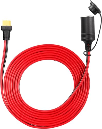 

CERRXIAN Кабель розетки прикуривателя к XT60 «мама», 12 В/24 В 14AWG Розетка прикуривателя «мама» к XT60 Автомобильный кабель питания для солнечной панели, Идеально для