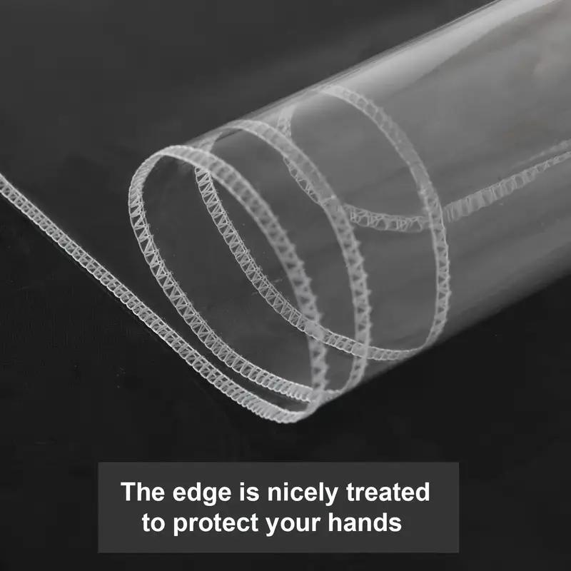 Transparent Round Plastic Tablecloth Protective Sleeve Waterproof and Oil Proof PVC Tablecloth