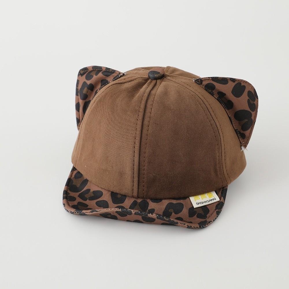 

Leopard Print Baby Baseball Hat Soft Eaves Sun Visor Hats New Duck Tongue Hat Toddler