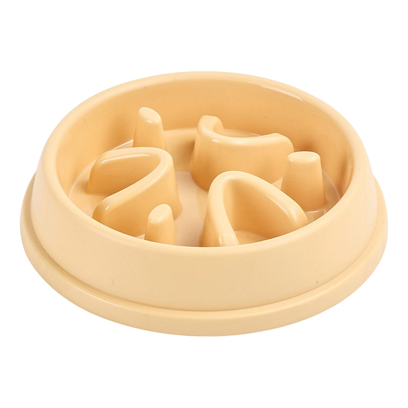 

Slow Feeder Dog Bowls, Dishwasher Microwave Safe Puppy Puzzle Bowl With Non- Design For Eating One Size жовтий