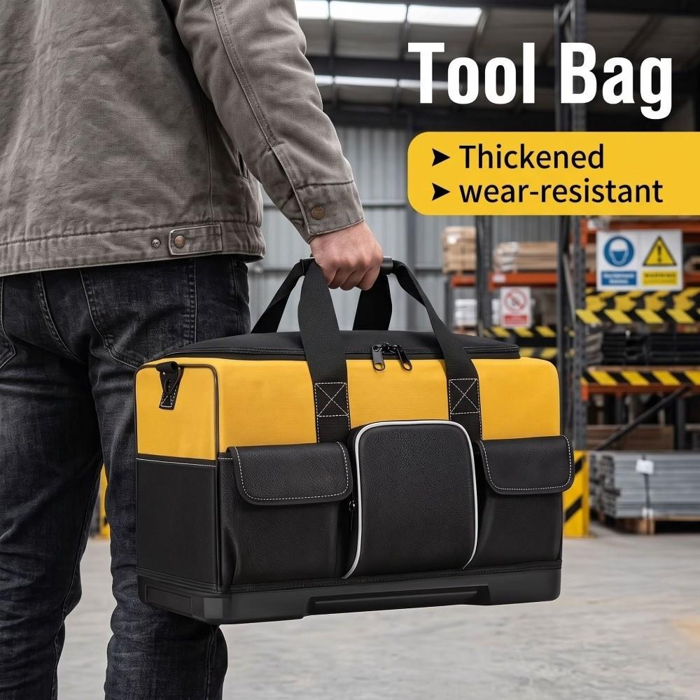 Hard Bottom Heavy Duty Tool Bag Adjustable Electrician Tool Bag For Various Instrument