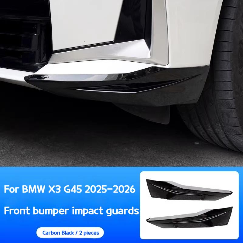 

For BMW X3 G45 2025-2026 Front bumper guard corner anti-collision strip, bumper protection cover corner anti-scratch decoration