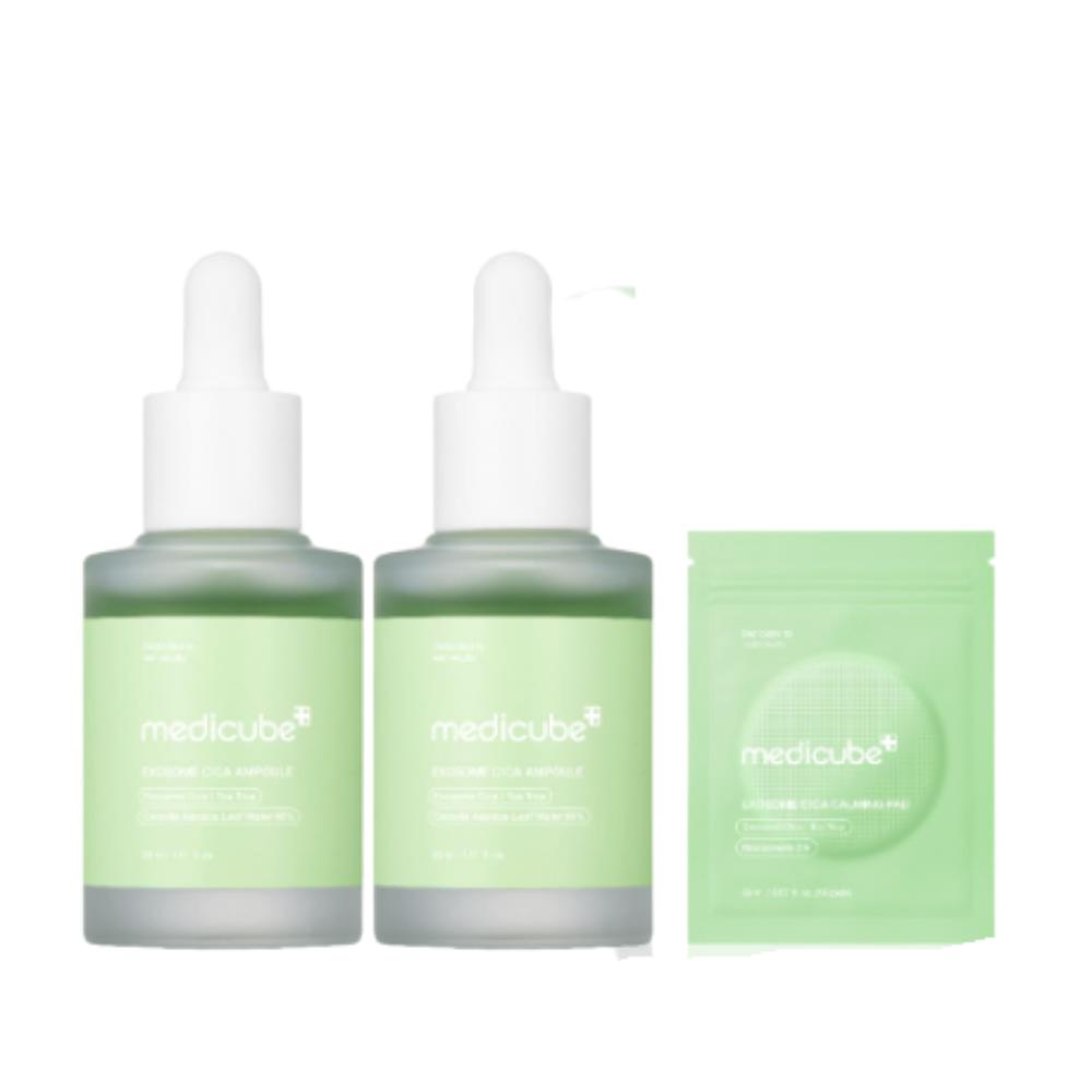 

Medicube Exosome Cica Soothing Ampoule — Low-Irritation Trouble, Texture & Deep Hydration Care (30ml × 2)
