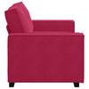 2 Seater Sofa Burgundy Red 160 x 78 x 84 cm Velvet