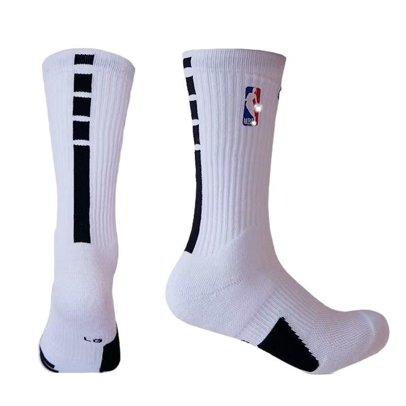 Calzini da Basket NBA Elite a Mezza Gamba Unisex - Fondo Spesso in Spugna, Resistenti all'Usura, Antiodore.