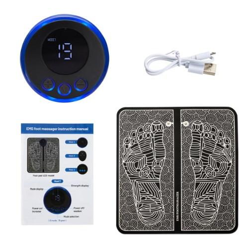 Ems Foot Massage Mat Electric Foot Massager Pad Acupressure Reflexology Muscle Stimulator Relax Feet Masajeador Pad