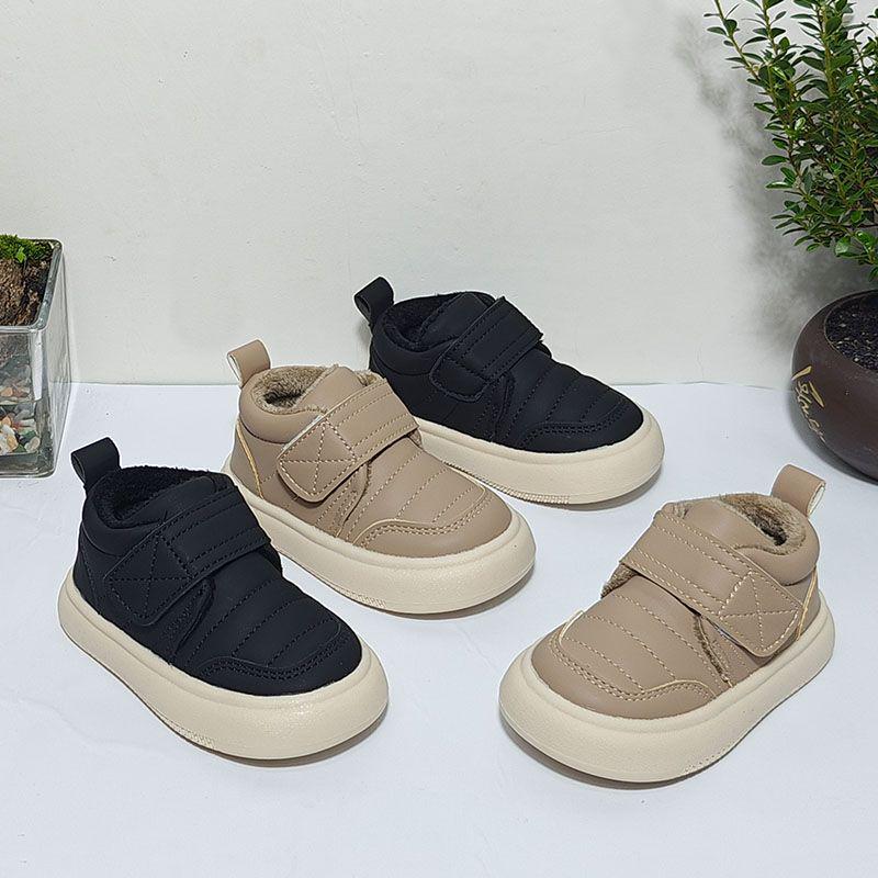 Winter Warm Cotton Boots for Baby Girls & Boys, High-Top, Ages 0-3
